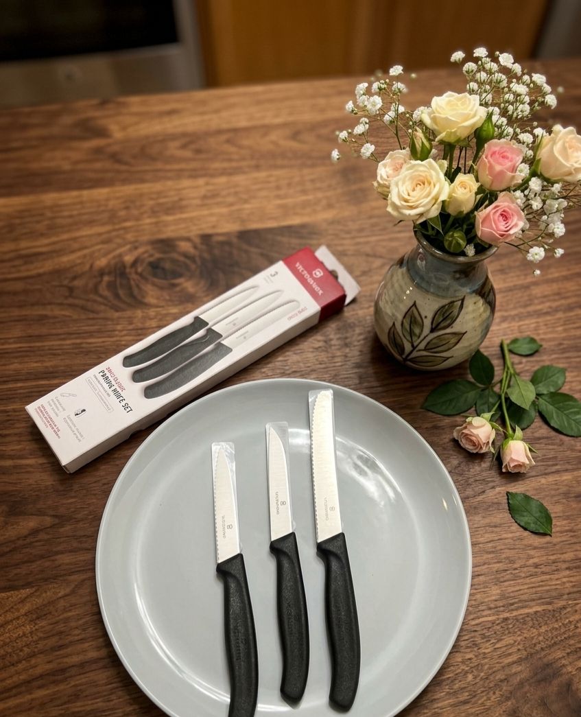 چاقوی آشپزخانه سه تکه ویکتورینوکس Victorinox